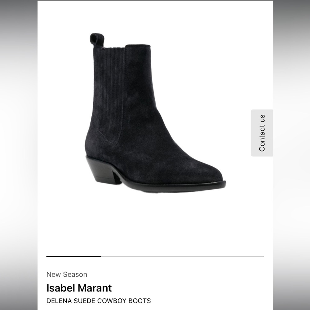 Isabel Marant Delena Suede Bootie, Black 38